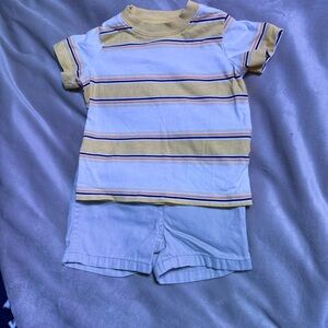 Wrangler Yellow and White Striped Kids Set